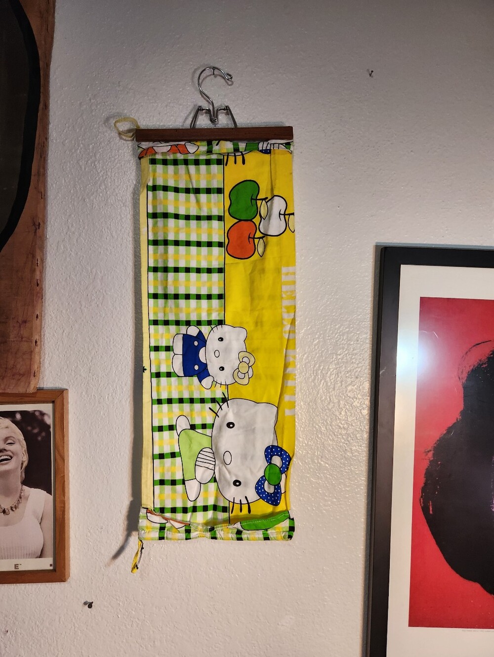 Hello Kitty Yellow & Green Pillow Case